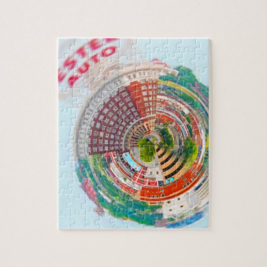 Tiny Planet Western Auto Building Kansas City, MO. Legpuzzel (Verticaal)