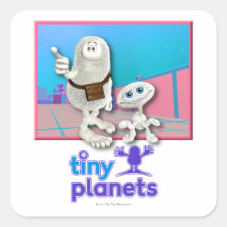 Tiny Planets - Planet of Stuff Vierkante Sticker