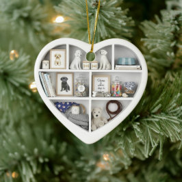 Tiny Planken Hond Liefhebber editie 2D print Honde Keramisch Ornament