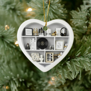 Tiny Planken Piano Muziek Fan editie 2Dprint Hart Keramisch Ornament