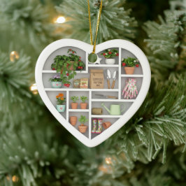 Tiny Planken: Tuinier editie (grafische afdruk) Keramisch Ornament