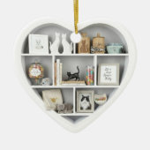Tiny Plankjes Kat Liefhebber plank 2D print Katten Keramisch Ornament (Voorkant)