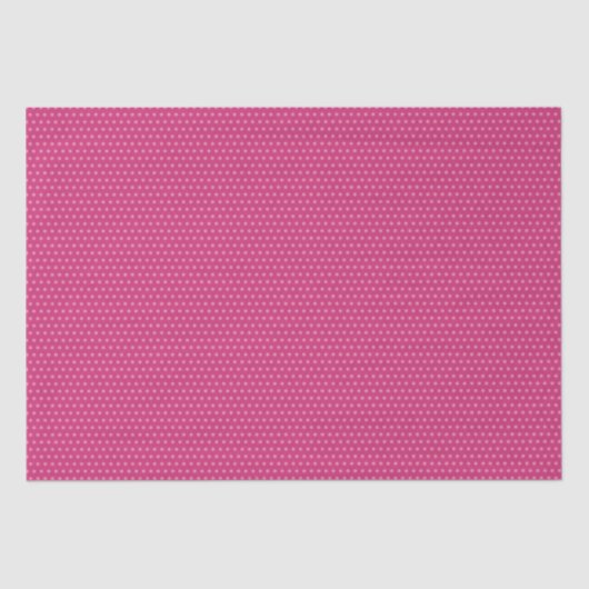 Tiny Polka Dots - Bright Pink Tissue Paper Tissuepapier (Voorkant)