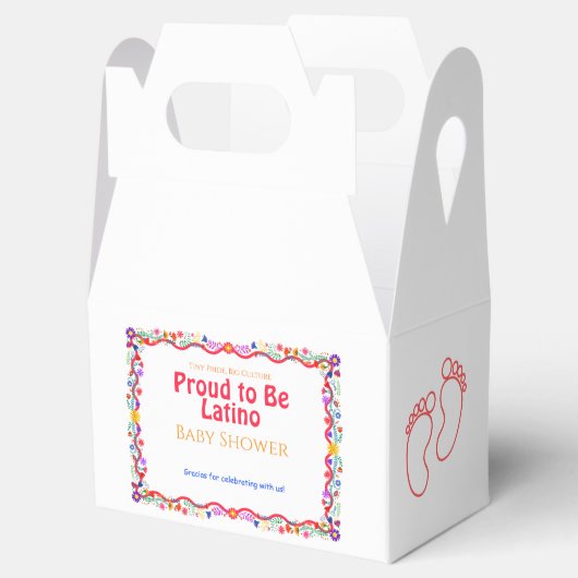 Tiny Pride, Big Culture – Trots om Latino-Baby te Bedankdoosjes (Geopend)