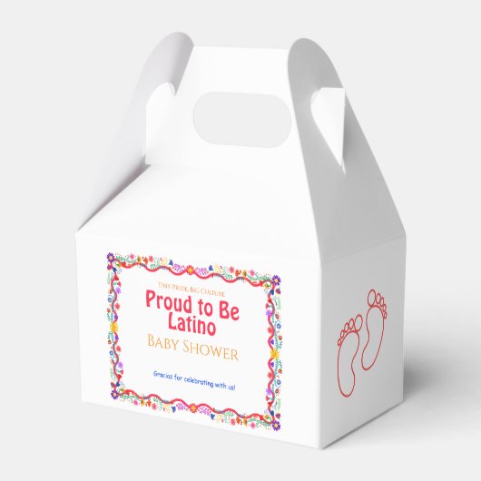 Tiny Pride, Big Culture – Trots om Latino-Baby te Bedankdoosjes (Voorkant Zijde)