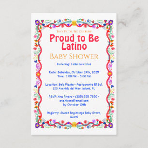 Tiny Pride, Big Culture – Trots om Latino-Baby te  Informatiekaartje