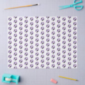 tiny purple black volleyballs pattern tissuepapier (Craft)