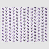 tiny purple black volleyballs pattern tissuepapier (Voorkant)