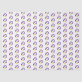 tiny purple gold volleyballs pattern tissuepapier (Voorkant)