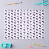 tiny purple white basketballs pattern tissuepapier (Craft)