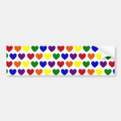 Tiny Rainbow Hearts Bumpersticker (Voorkant)