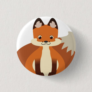 Tiny Red Fox Button