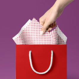 Tiny Red Hearts Valentijnsdag Gift Tissue Paper Tissuepapier