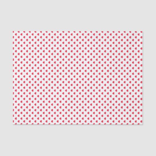 Tiny Red Hearts Valentijnsdag Gift Tissue Paper Tissuepapier (Voorkant)
