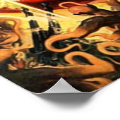 Tiny Red Spaceship Poster (Hoek)