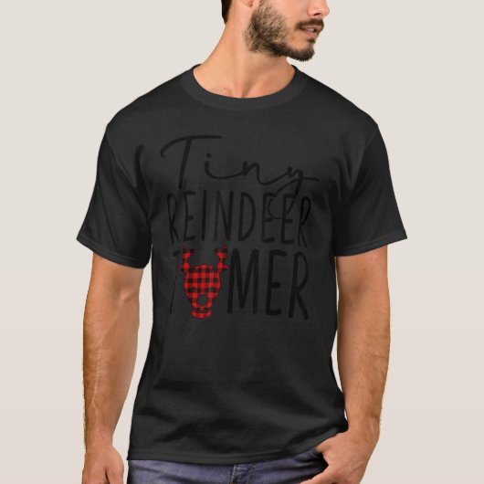 Tiny Rendier Menselijke Tamer Leraar of Mam T-shirt (Voorkant)
