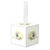 Tiny Retro  camper Decoratie (Voorkant hoekig)