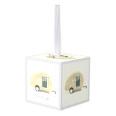 Tiny Retro  camper Decoratie (Achter hoekig)