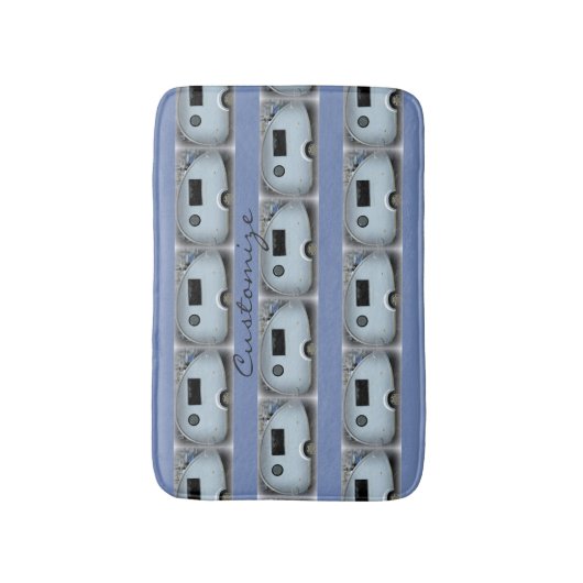 Tiny Retro teardrop caravan campers Badmat (Voorkant Verticaal)