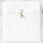 Tiny Rick Classic Vierkante Sticker (Tas)