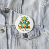 Tiny Roar Fantasy Dragon Baby Button (In situ)