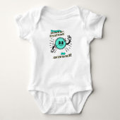 Tiny Roar, grote persoonlijkheid Baby Bodysuit (Voorkant)