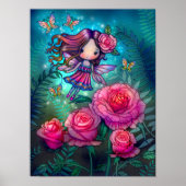 Tiny Roos Fairy Fantasy Art van Molly Harrison Poster (Voorkant)