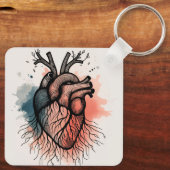 Tiny Roots: Hart & Boom Sleutelhanger (Achterkant)
