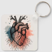 Tiny Roots: Hart & Boom Sleutelhanger (Achterkant)