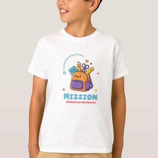 Tiny Rugzak Grote Dromen Kids T-Shirt (Voorkant)