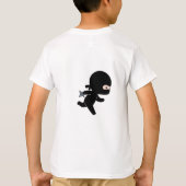 Tiny Running Ninja in opleiding Tri-Blend Shirt (Achterkant)