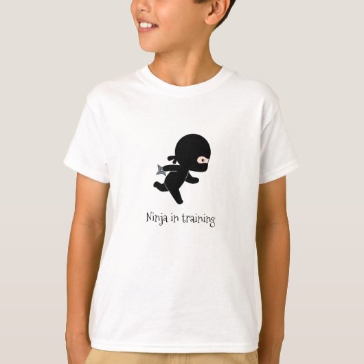 Tiny Running Ninja in opleiding Tri-Blend Shirt (Voorkant)