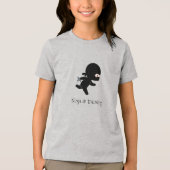 Tiny Running Ninja in opleiding Tri-Blend Shirt (Voorkant)