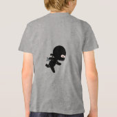 Tiny Running Ninja in opleiding Tri-Blend Shirt (Achterkant)