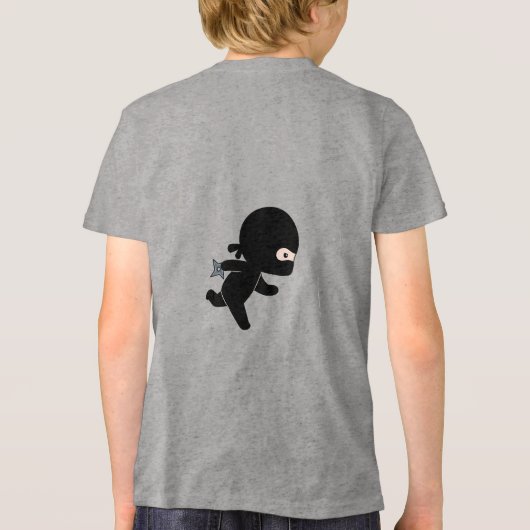 Tiny Running Ninja in opleiding Tri-Blend Shirt (Achterkant)