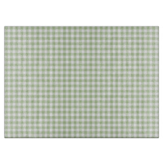 Tiny Sage and White Gingham Snijplank