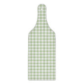 Tiny Sage and White Gingham Snijplank (Voorkant)