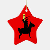 Tiny Samurai Keramisch Ornament (Rechts)