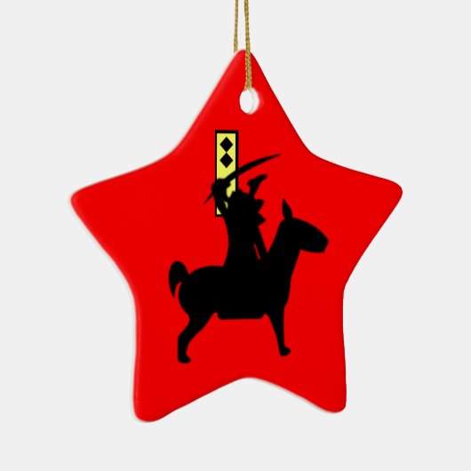 Tiny Samurai Keramisch Ornament (Rechts)