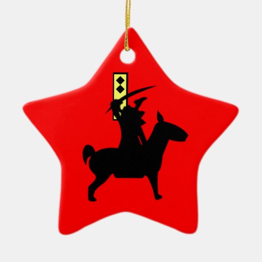 Tiny Samurai Keramisch Ornament (Voorkant)