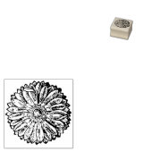 Tiny schattig anemoon bloesem botanisch rubberstempel (Gestempeld)