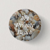 Tiny Shells Beach Sand Ronde Button 3,2 Cm (Voorkant)