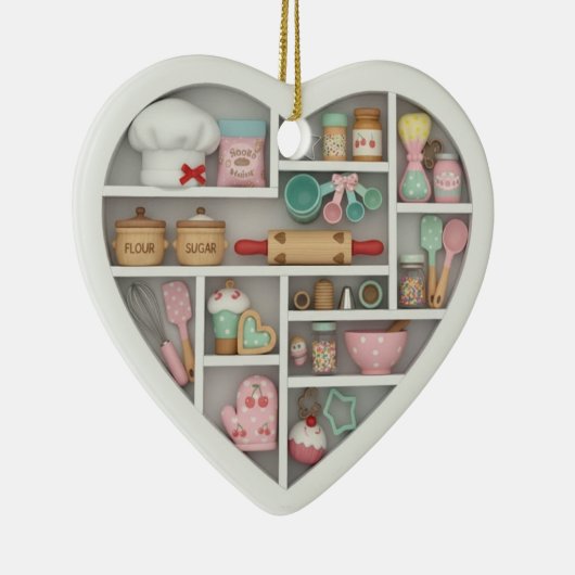 Tiny Shelves: Baker Edition graphic print Baking Keramisch Ornament (Rechts)