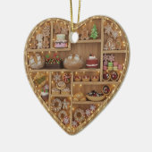 Tiny Shelves Christmas Baker Xmas Cookies 2Dprint Keramisch Ornament (Links)