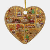 Tiny Shelves Christmas Bakery Baked Treats 2Dprint Keramisch Ornament (Voorkant)