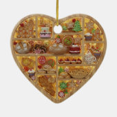 Tiny Shelves Christmas Bakery Baked Treats 2Dprint Keramisch Ornament (Achterkant)