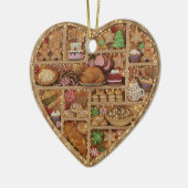 Tiny Shelves: Christmas Food edition 2D print Xmas Keramisch Ornament (Links)