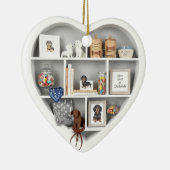 Tiny Shelves  Dachshund Dog Lover edition 2D print Keramisch Ornament (Rechts)