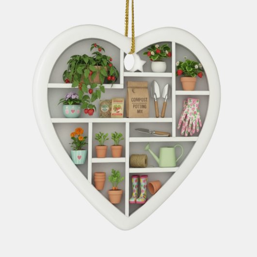 Tiny Shelves: Gardener edition (graphic print) Keramisch Ornament (Rechts)