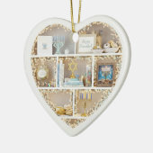 Tiny Shelves Happy Hanukkah edition 2Dprint Heart Keramisch Ornament (Links)